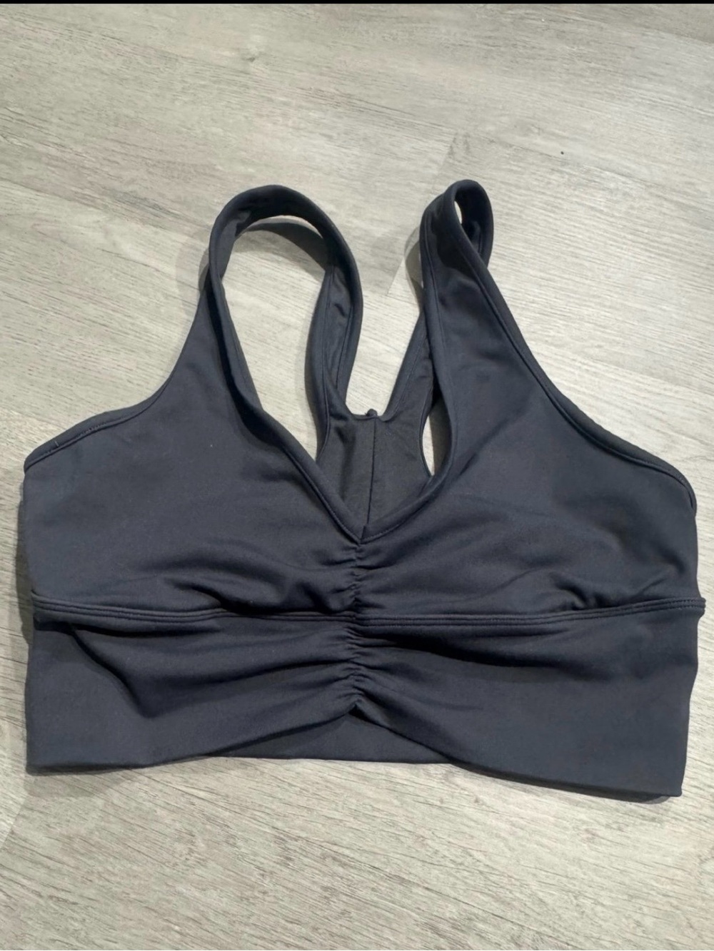ALO Yoga Women's Wild Thing Racerback Ruched Sports Bra Sz Medium M
